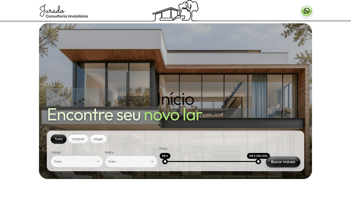 Site Jurado Consultoria Imobiliária